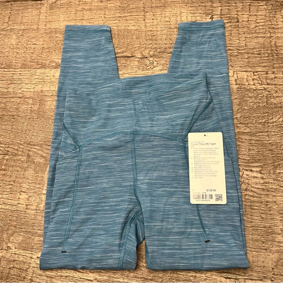 NWT Lululemon Power Thru HR Tight 25" HCPB 4 - Picture 6 of 9